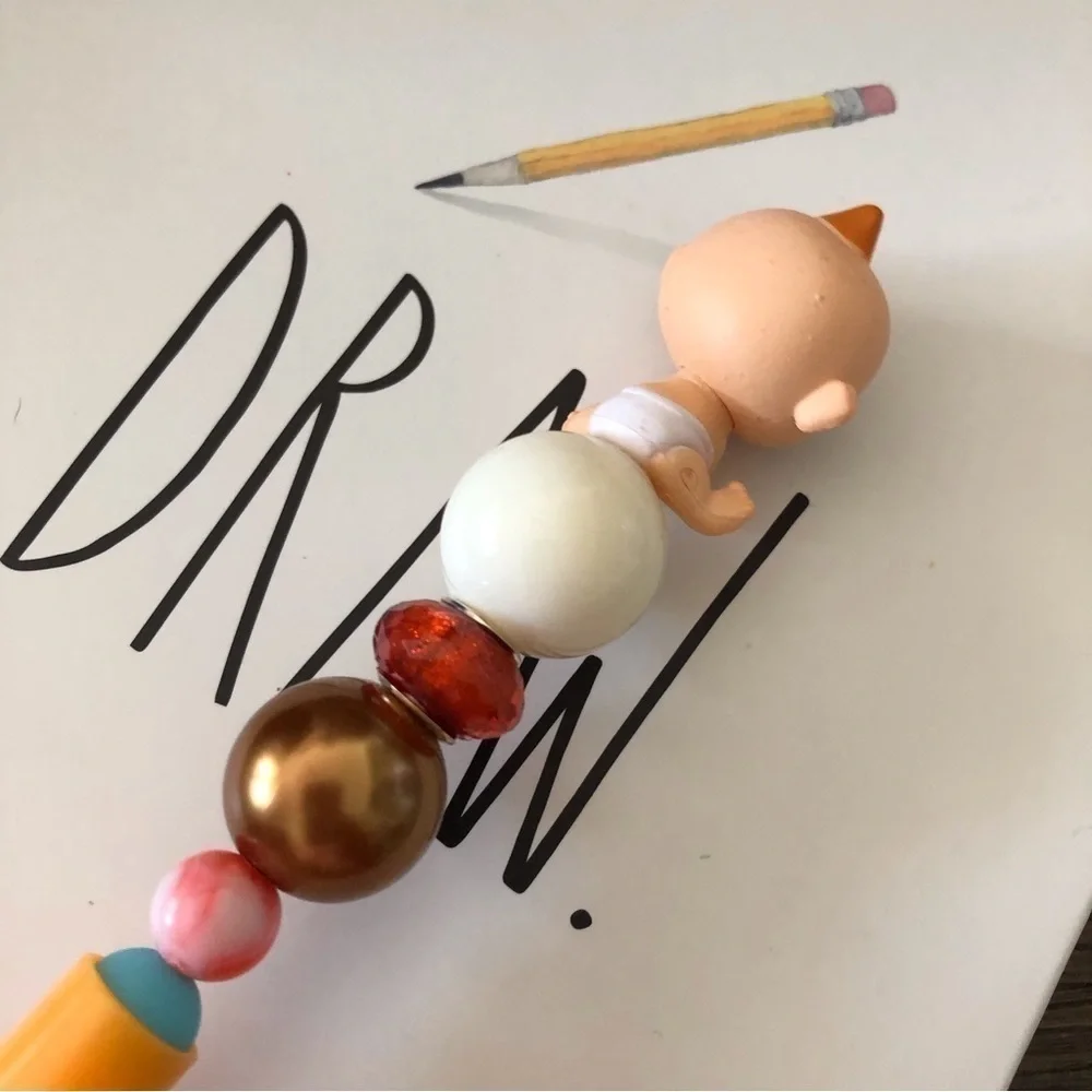 Disney Doorables: The Incredibles: Jack Jack handmade beaded pen